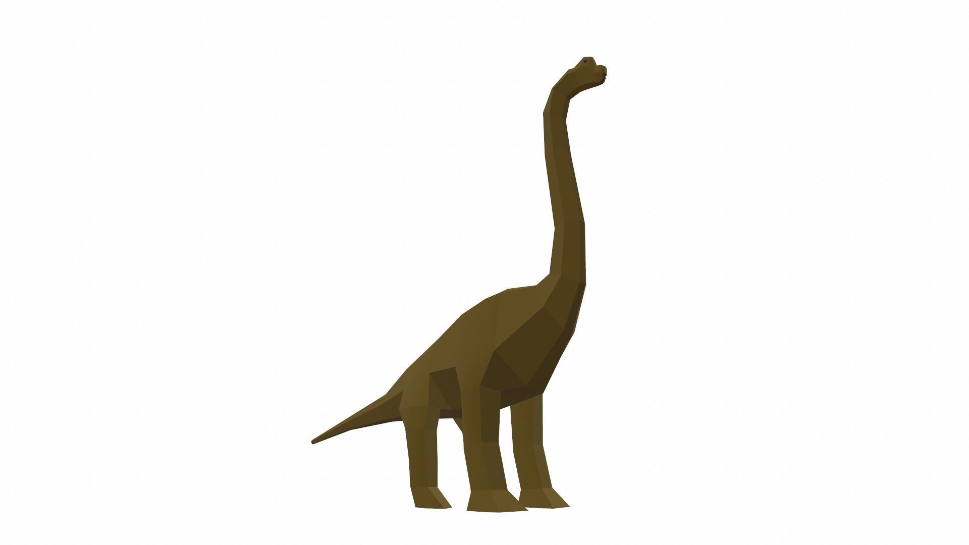 Dinosaur Brachiosaurus Low-poly 3D model_6
