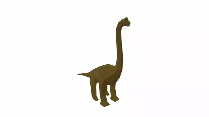 Dinosaur Brachiosaurus Low-poly 3D model