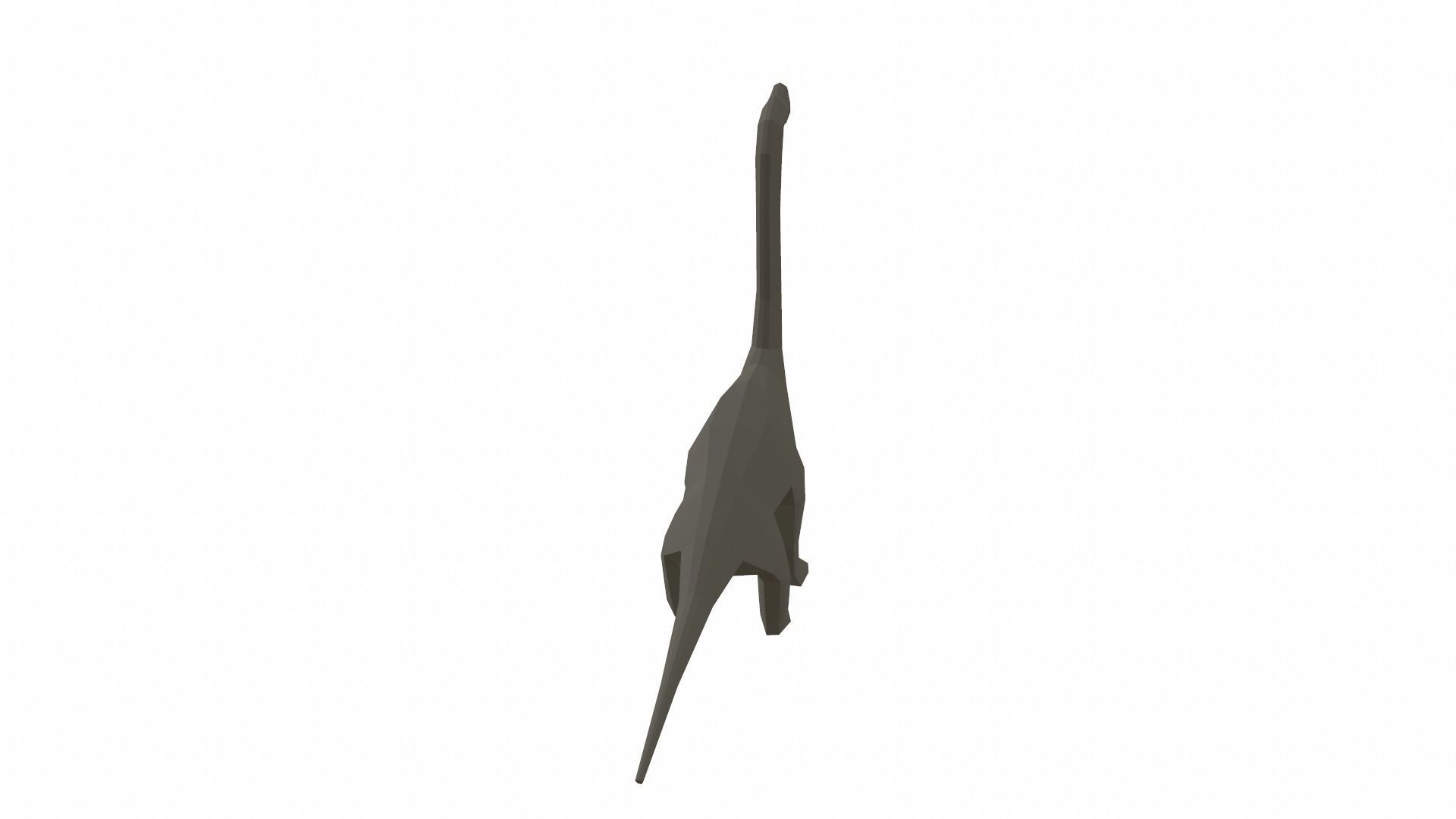 Dinosaur Brachiosaurus - 02 Low-poly 3D model_5