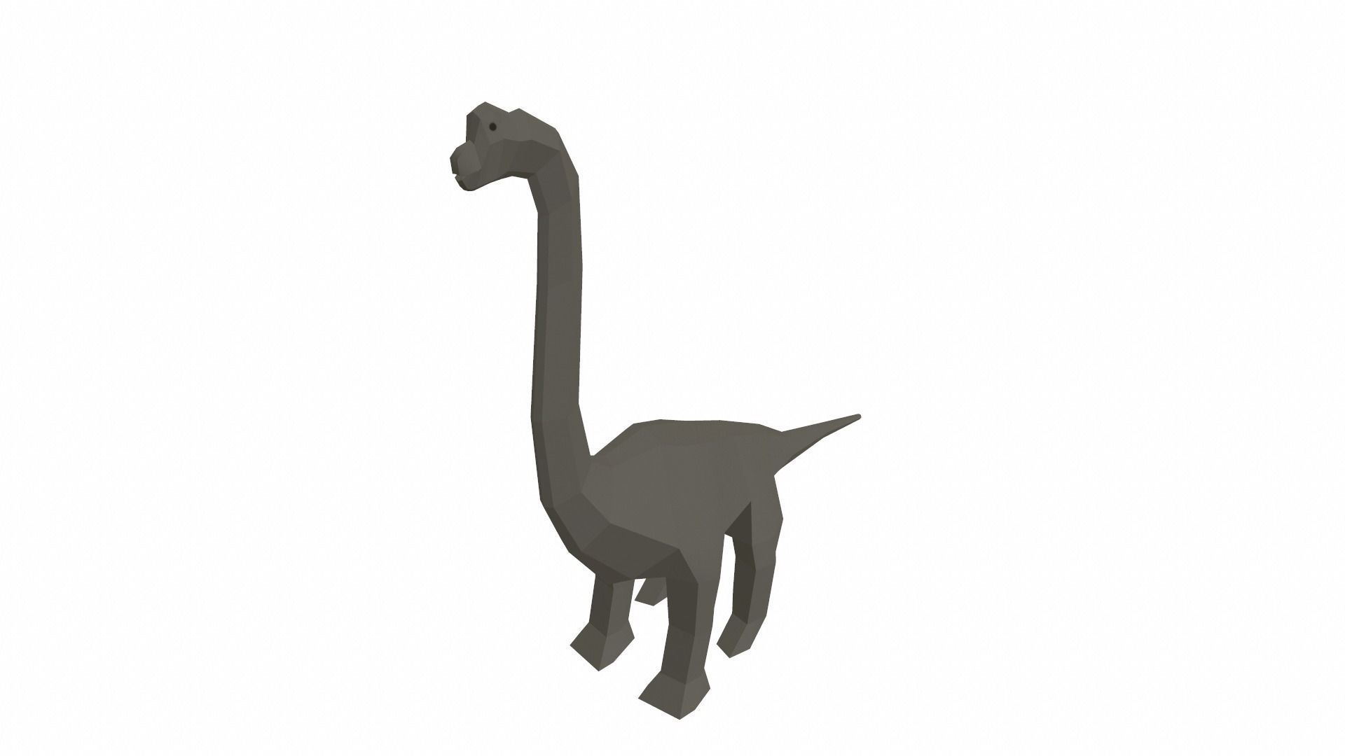 Dinosaur Brachiosaurus - 02 Low-poly 3D model_3