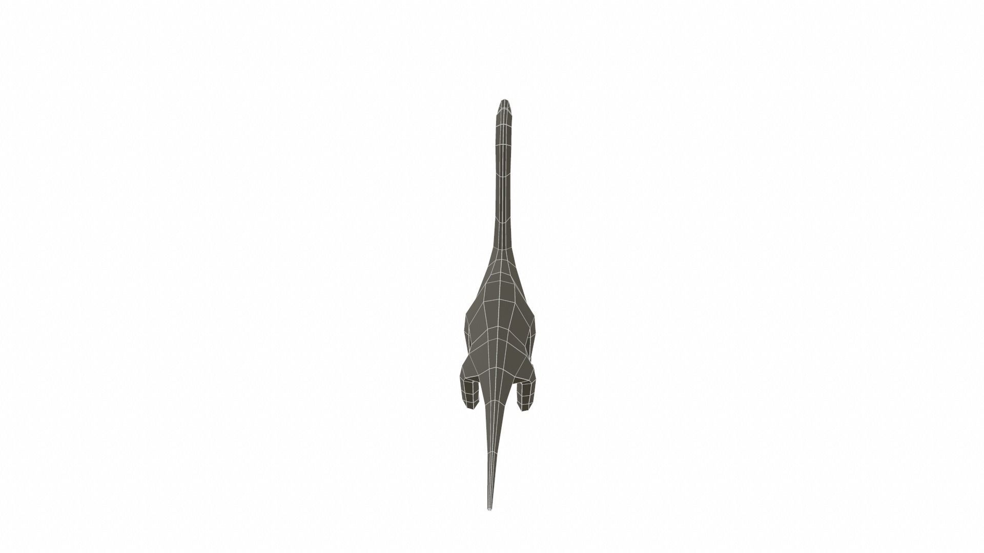Dinosaur Brachiosaurus - 02 Low-poly 3D model_9