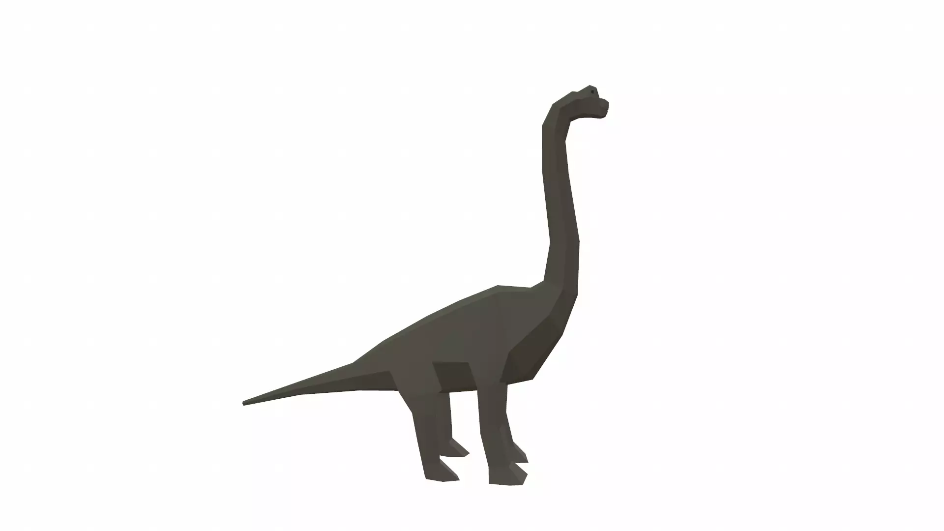 Dinosaur Brachiosaurus - 02 Low-poly 3D model_0