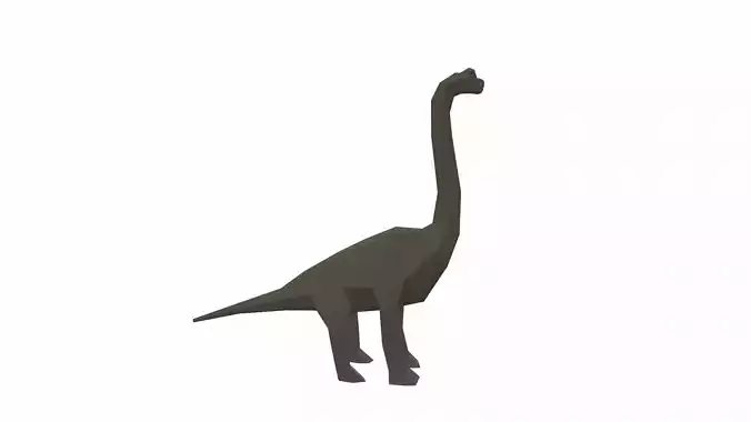 Dinosaur Brachiosaurus - 02 Low-poly 3D model