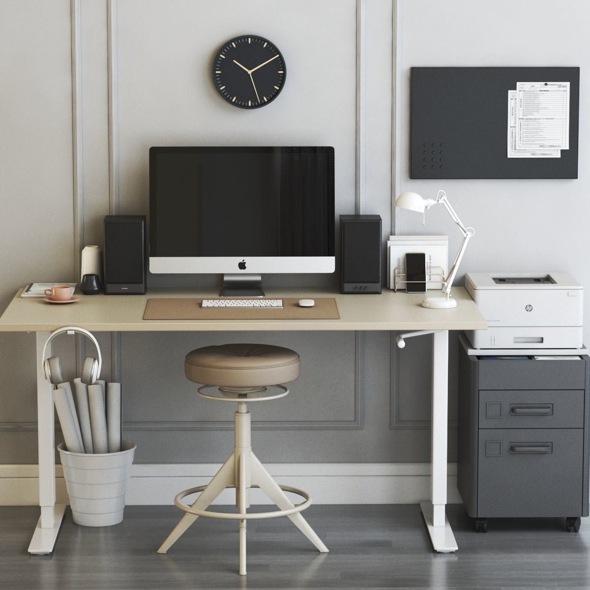 SKARSTA home and office workplace 3D model_3