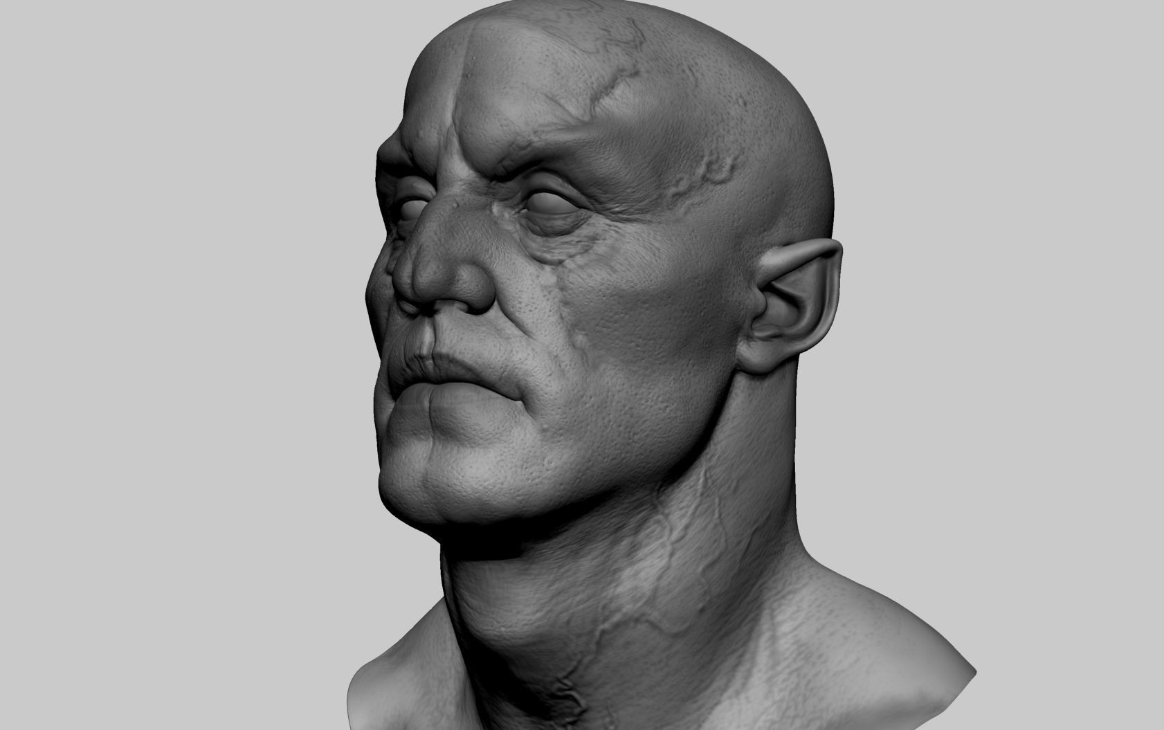 Creature Head v2 3D model_2