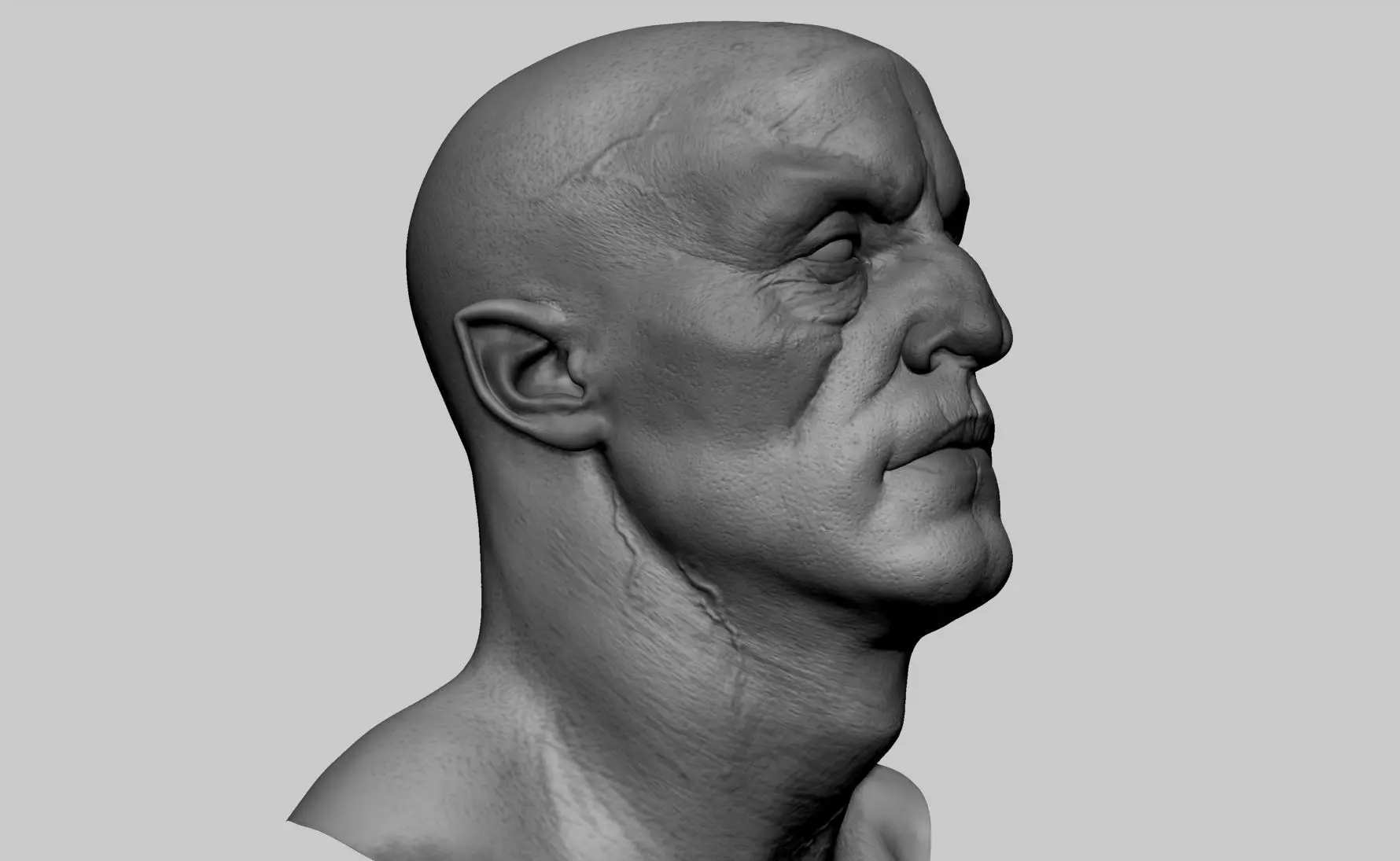 Creature Head v2 3D model_0
