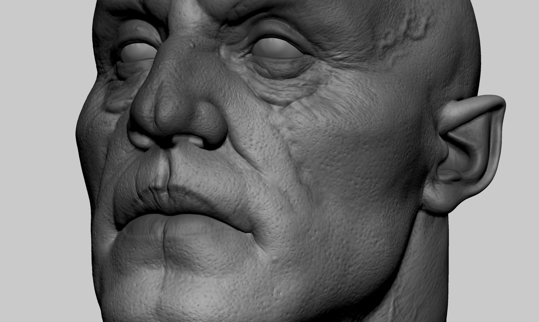 Creature Head v2 3D model_7