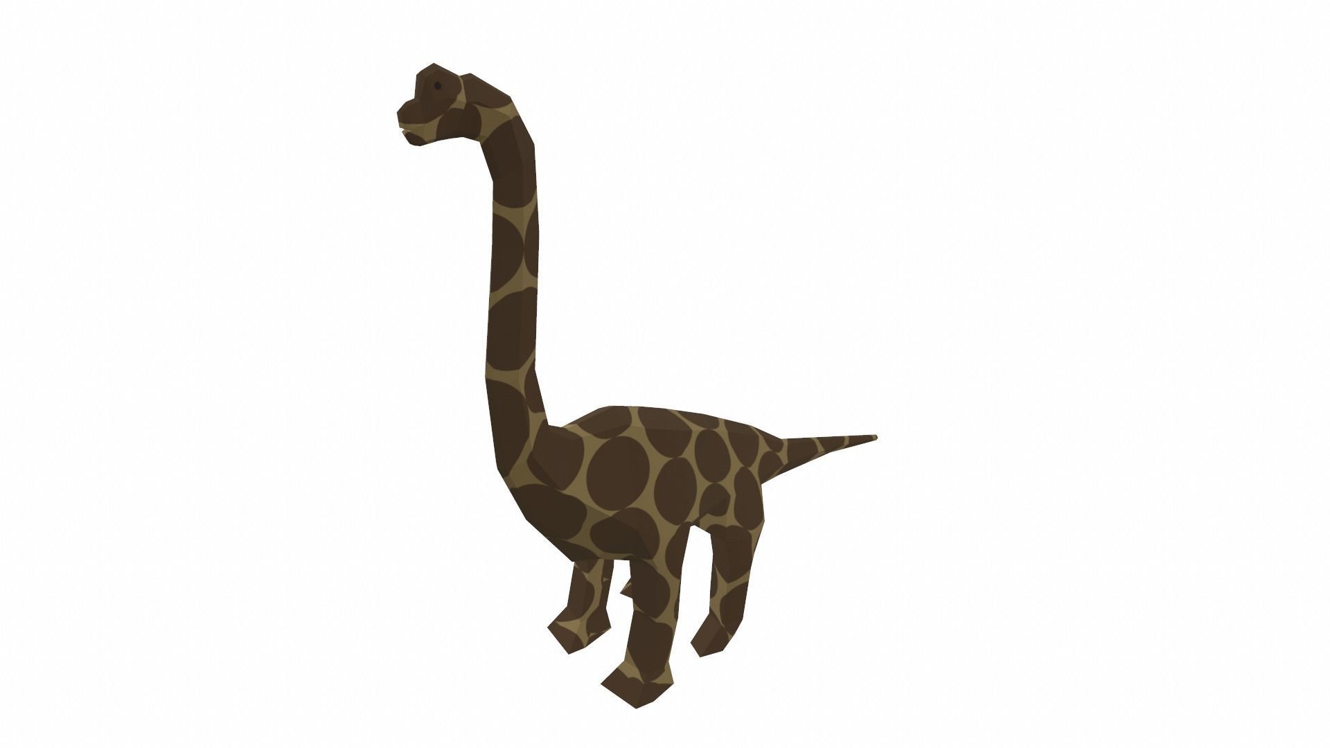 Dinosaur Brachiosaurus - 04 Low-poly 3D model_3