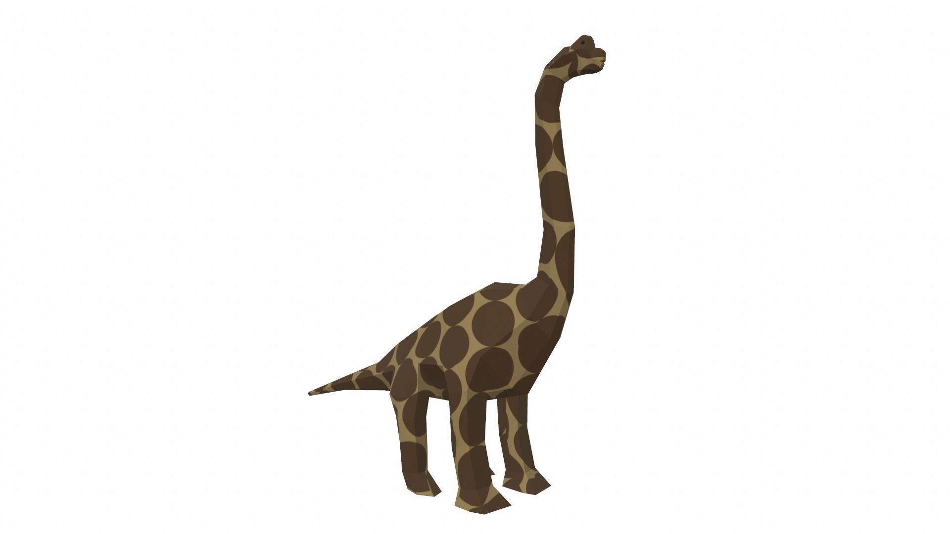 Dinosaur Brachiosaurus - 04 Low-poly 3D model_6