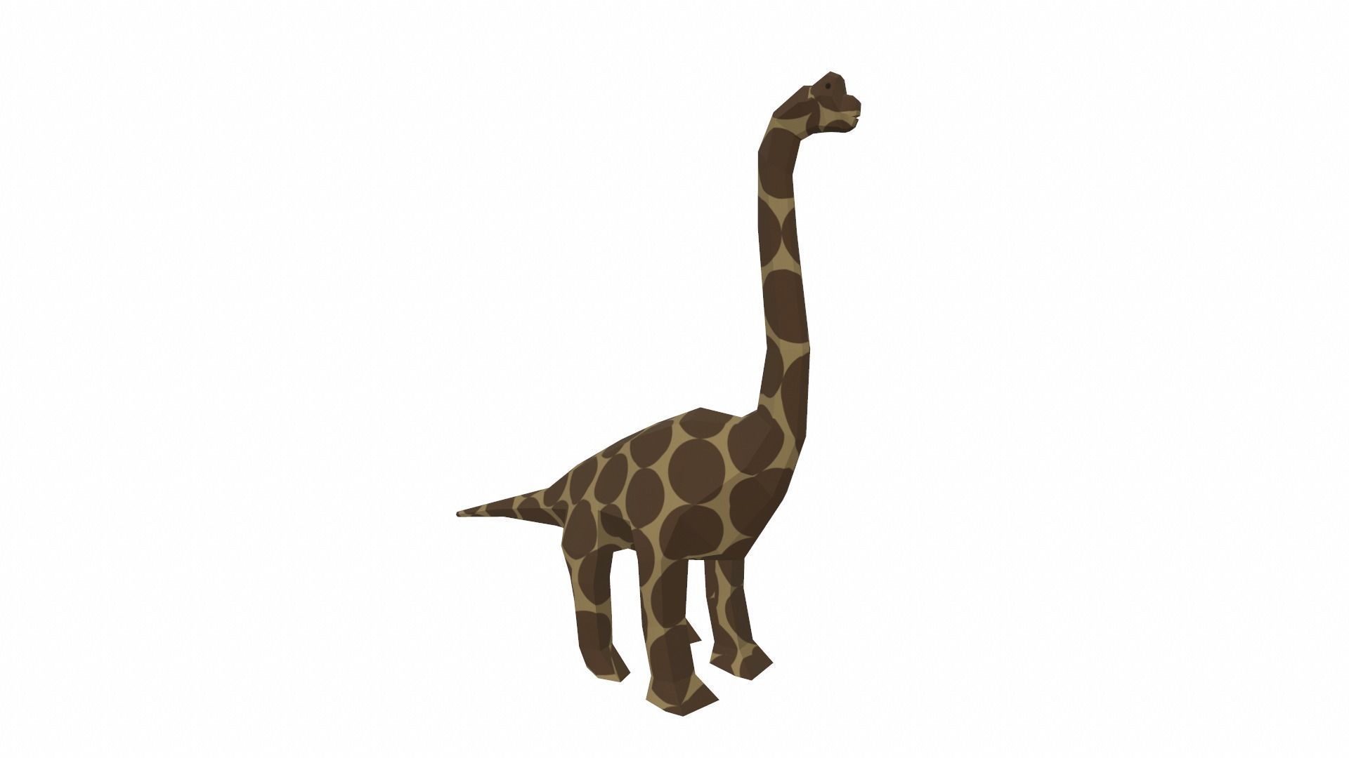 Dinosaur Brachiosaurus - 04 Low-poly 3D model_2