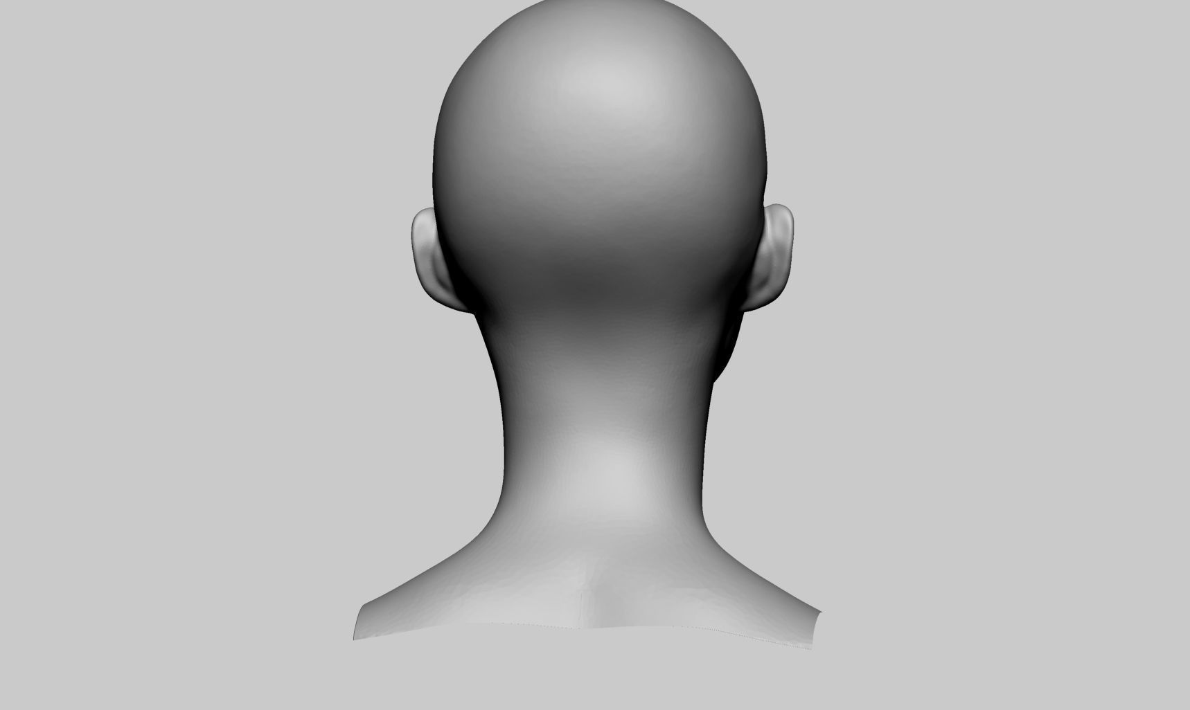 Base Female Head v6 3D model_3