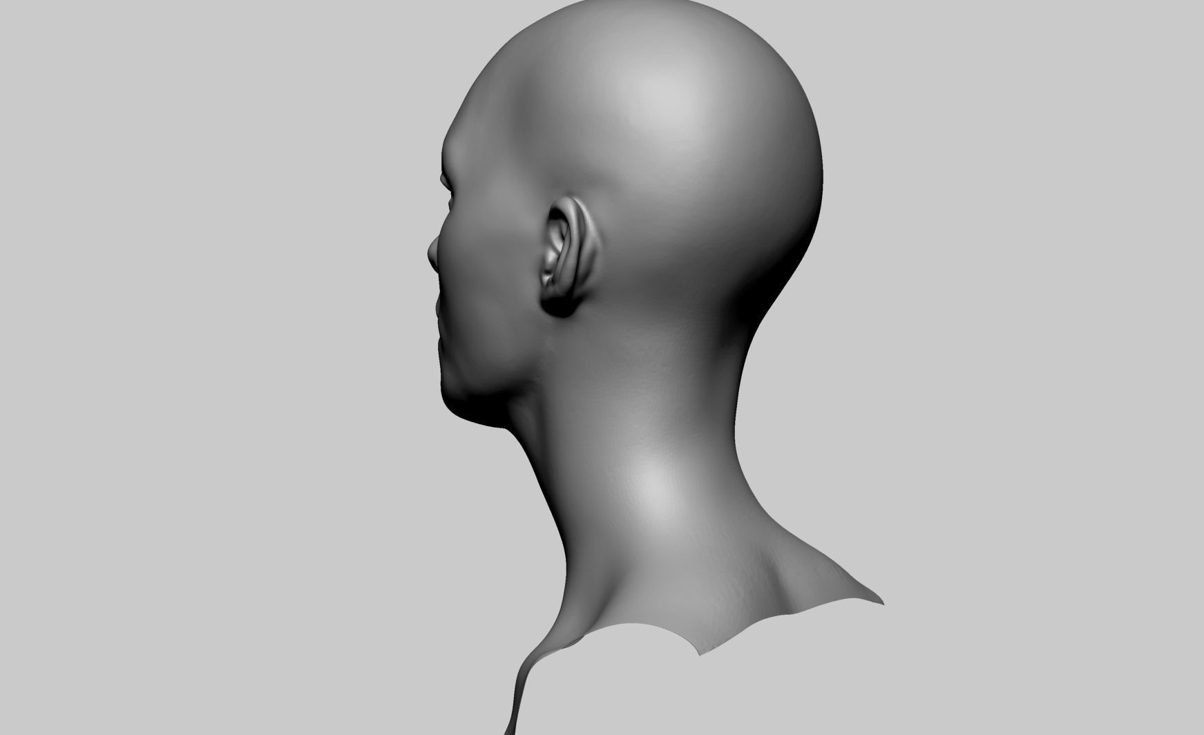 Base Female Head v6 3D model_4