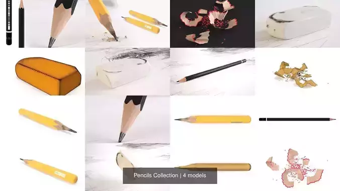 Pencils Collection marble block 