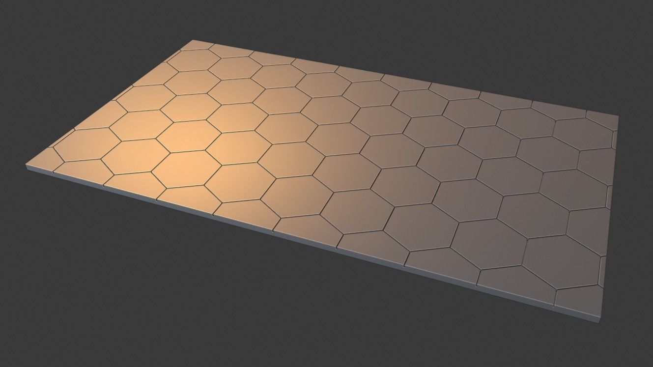 Hex Board for RPG games 3D print model_2