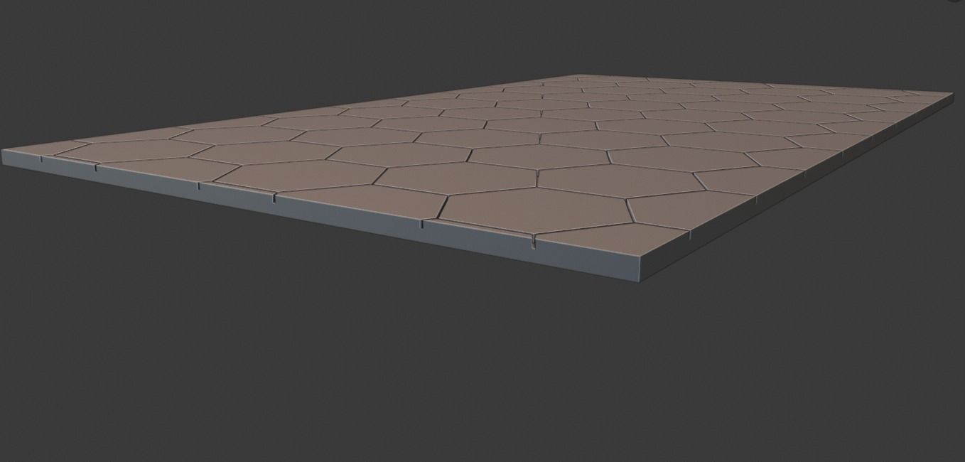 Hex Board for RPG games 3D print model_3