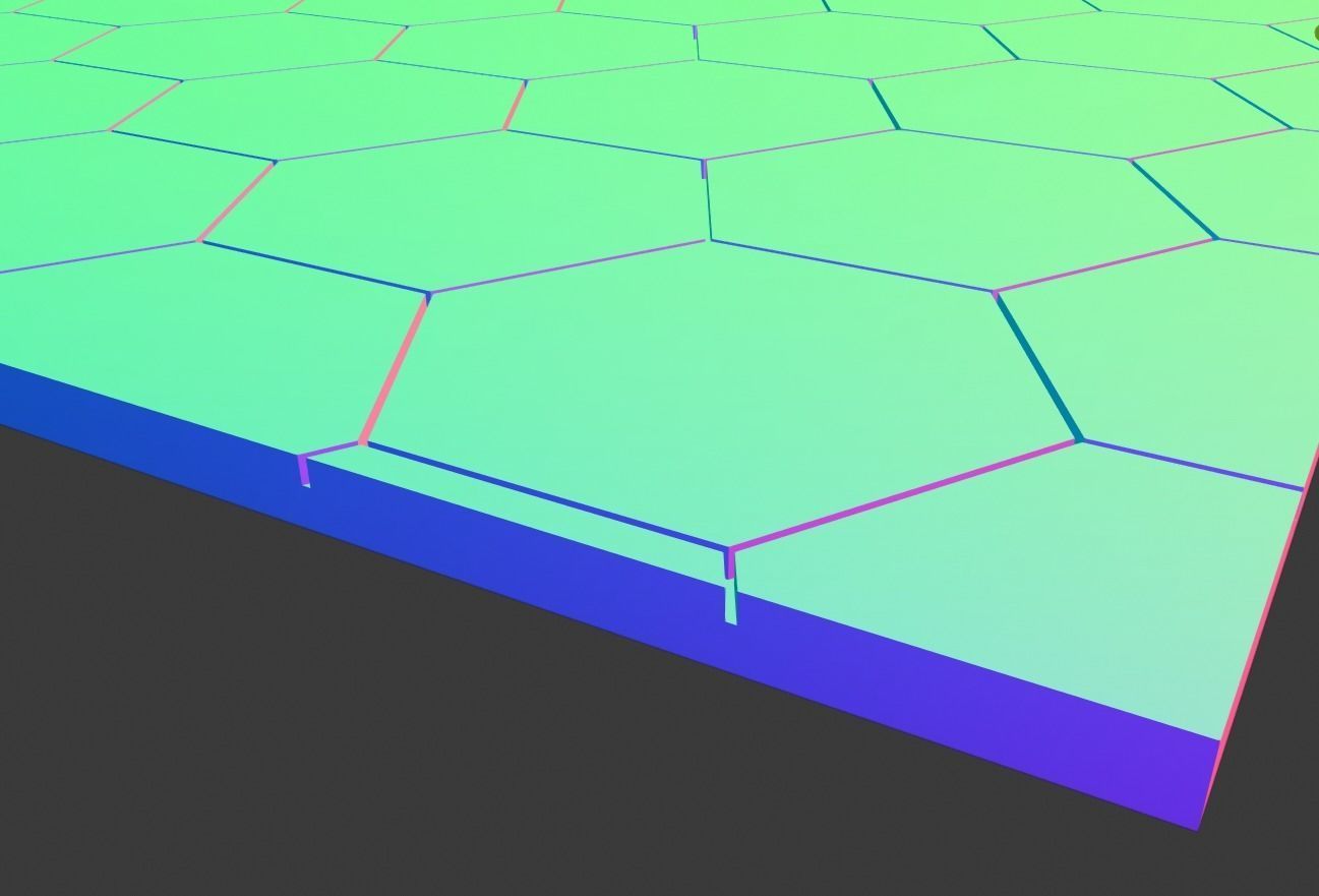 Hex Board for RPG games 3D print model_4