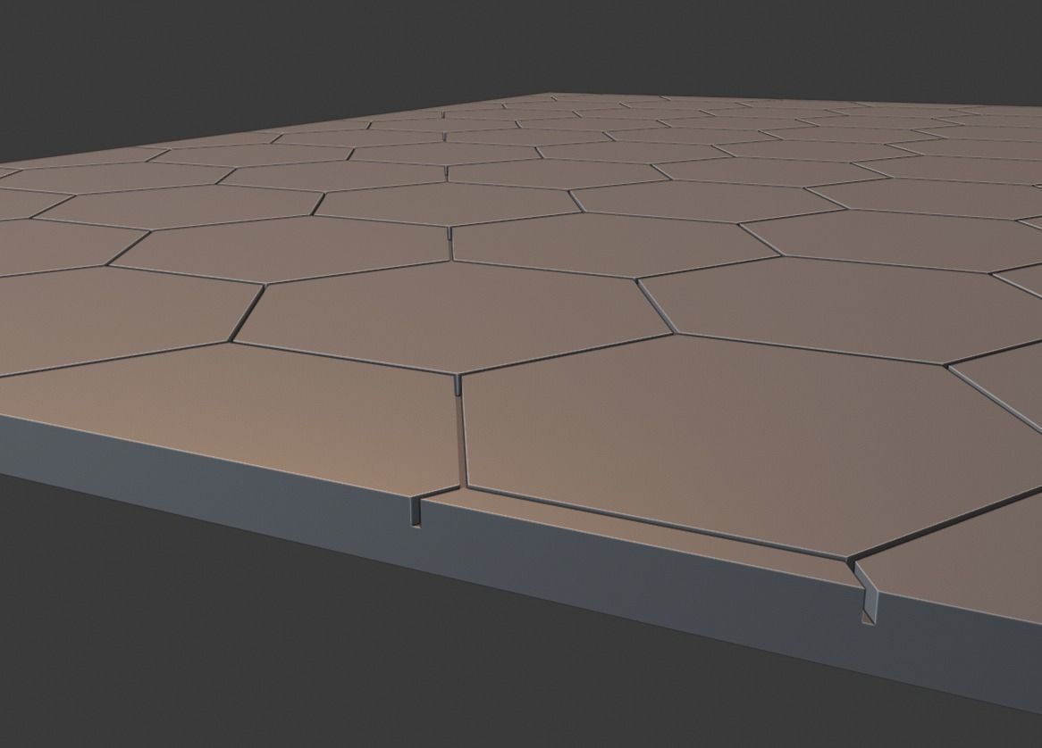 Hex Board for RPG games 3D print model_1