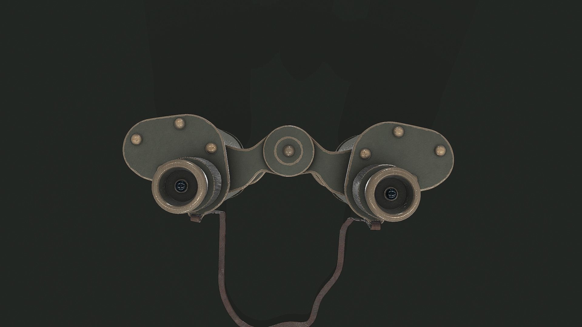 WWII Binoculars - Tutorial Included 3D model_6