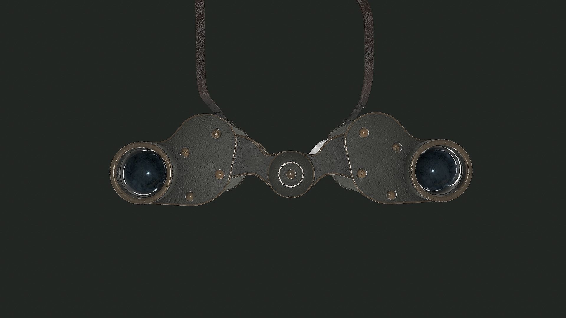 WWII Binoculars - Tutorial Included 3D model_14