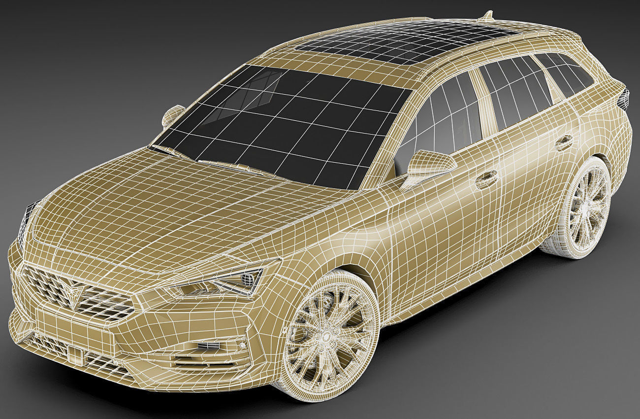 Cupra Leon Sportstourer 2021 3D model_22