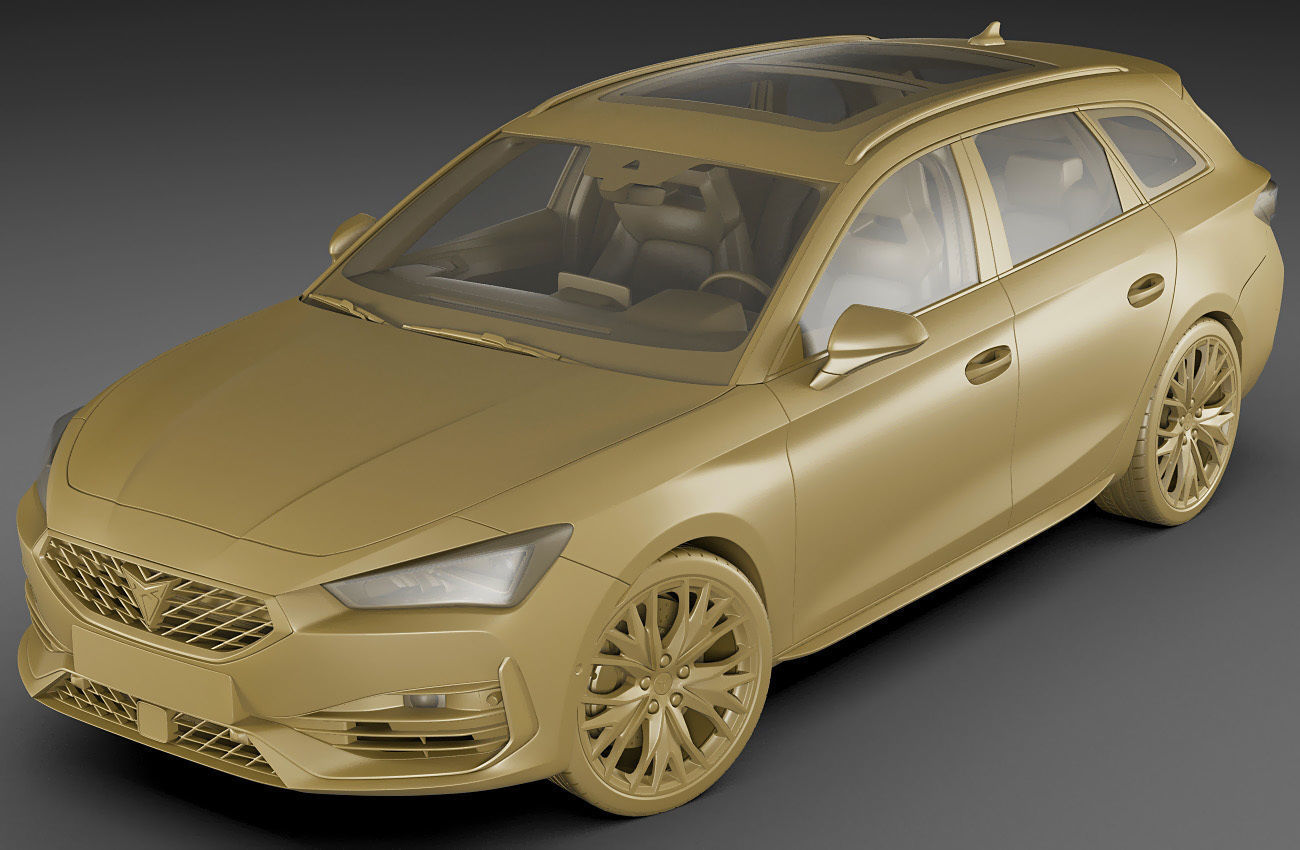 Cupra Leon Sportstourer 2021 3D model_18