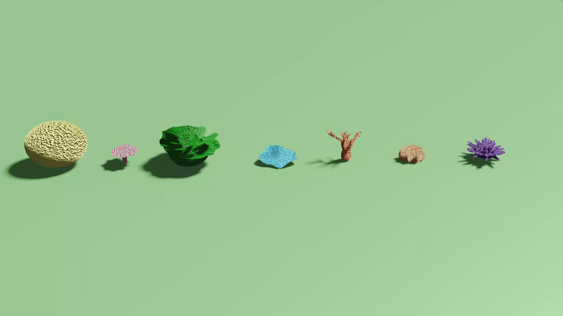 Coral Reef Pack Low-poly 3D model_0