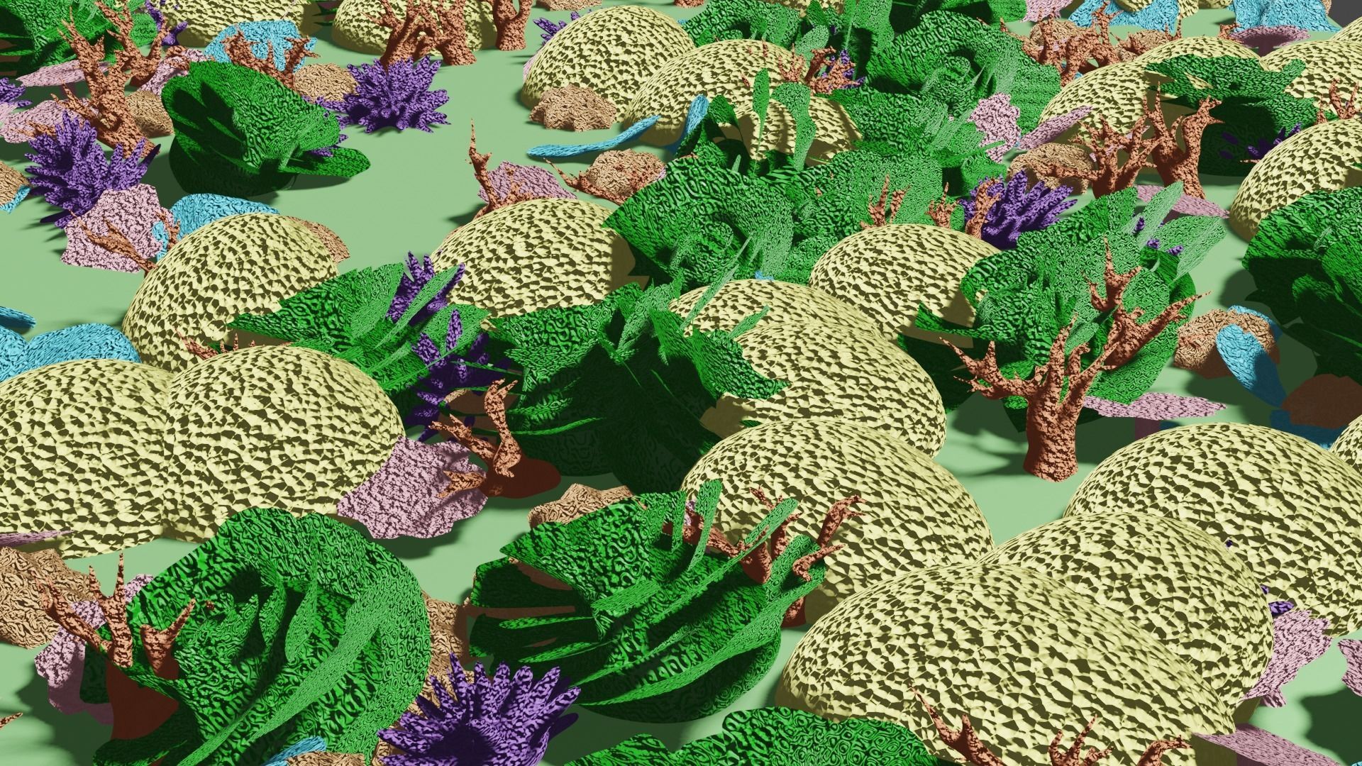 Coral Reef Pack Low-poly 3D model_5