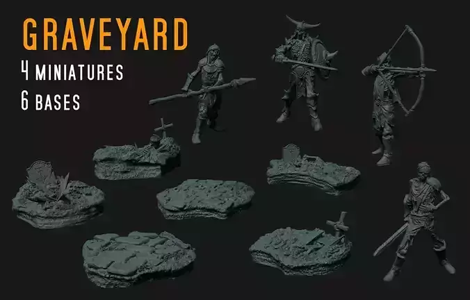 GRAVEYARD - undead miniature set