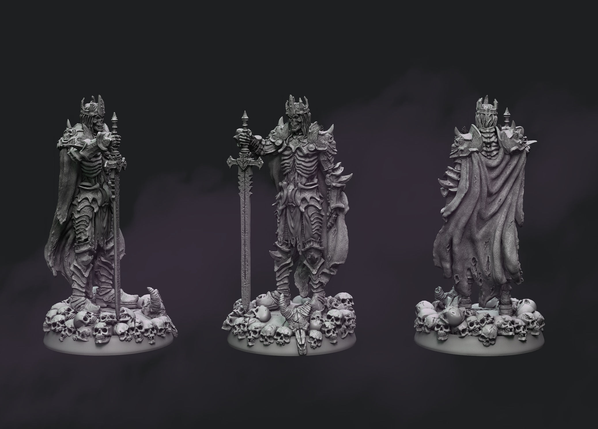 UNDEAD KING 3D print model_3