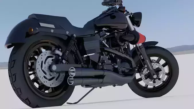 Harley Davidson Low Rider Custom Darkness 3D model
