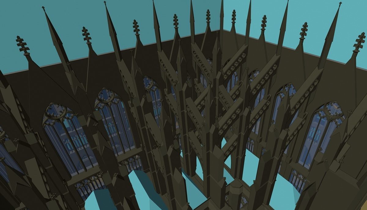 Ultimate Gothic Cathedral 3D model_11