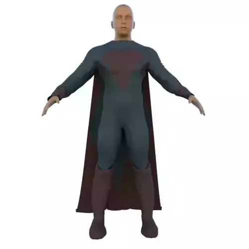 Super Villain With Clothes And Rig