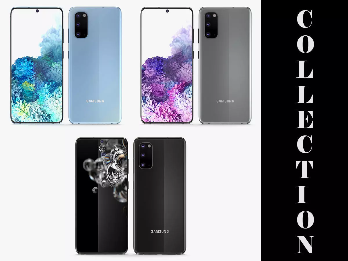 Samsung Glaxy S20 All Colors 3D model_0