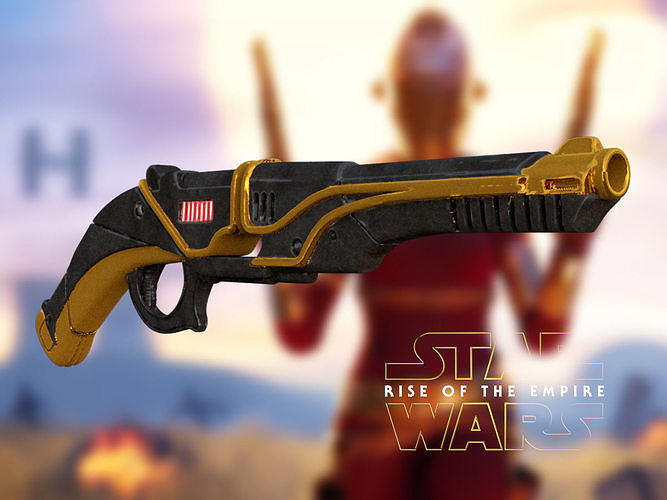 Zorii Bliss Blaster 3D model