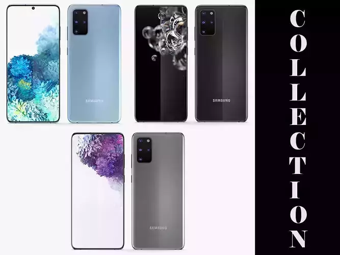 Samsung Galaxy S20 Plus All Colors 3D model