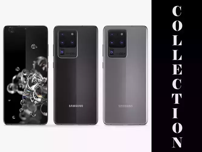 Samsung Galaxy S20 Ultra 2 Colors 3D model