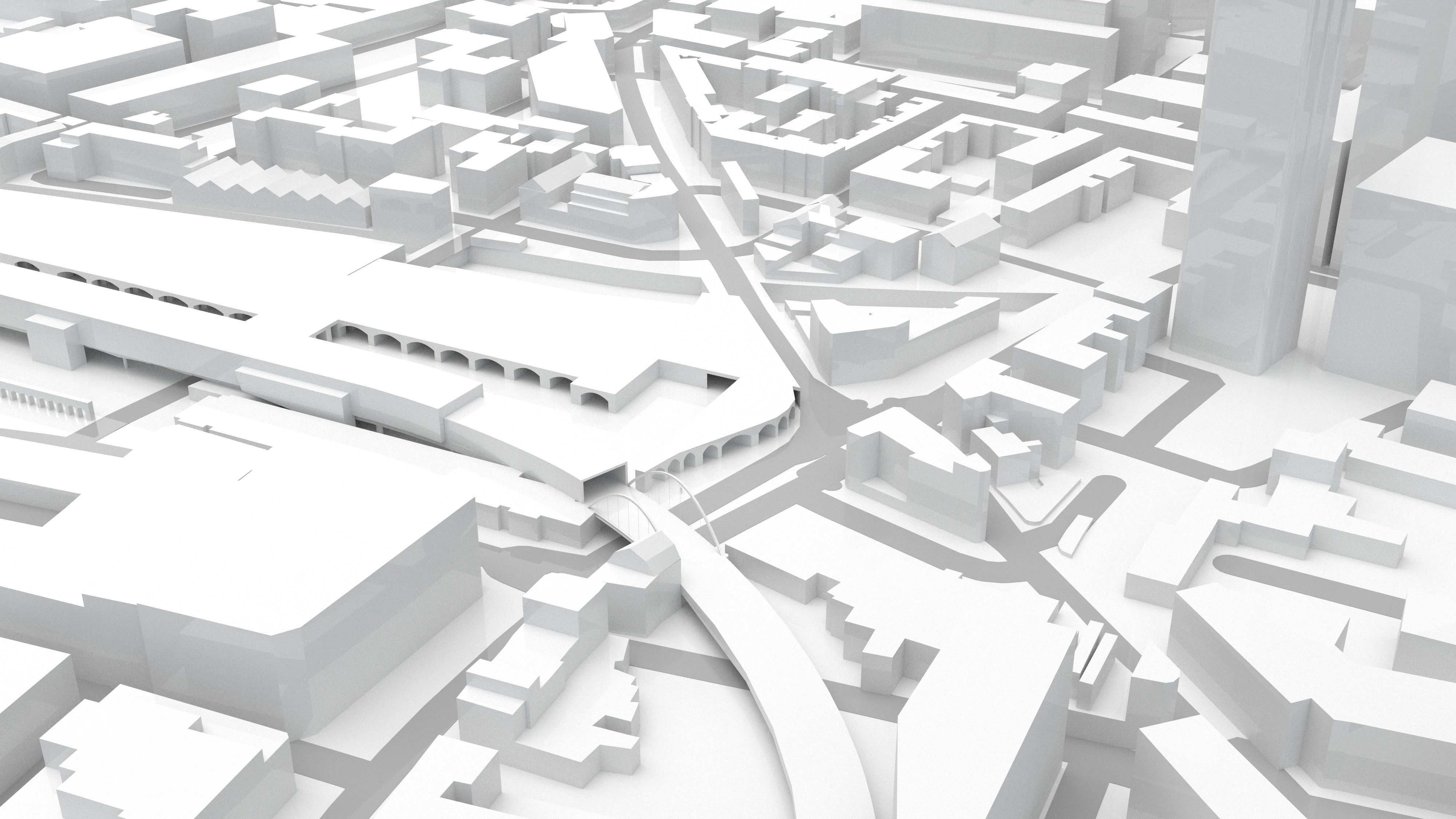London - Shoreditch - Bishopsgate Goods Yard architecture model 3D model_2