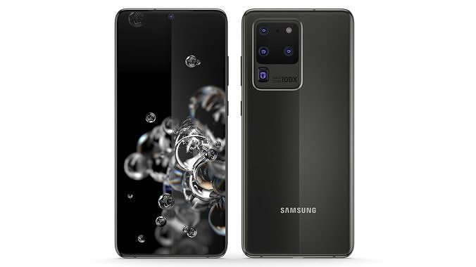 Samsung Galaxy S20 Ultra Cosmic Black 3D model