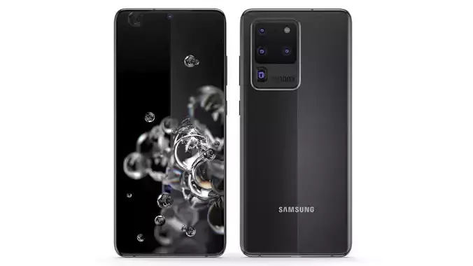 Samsung Galaxy S20 Ultra Cosmic Black 3D model