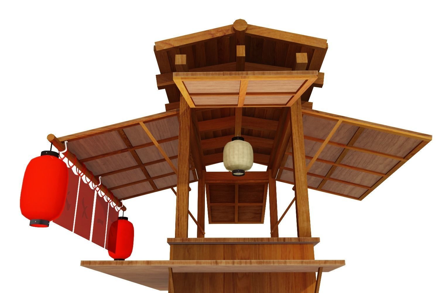 Ramen stall 3D model_12