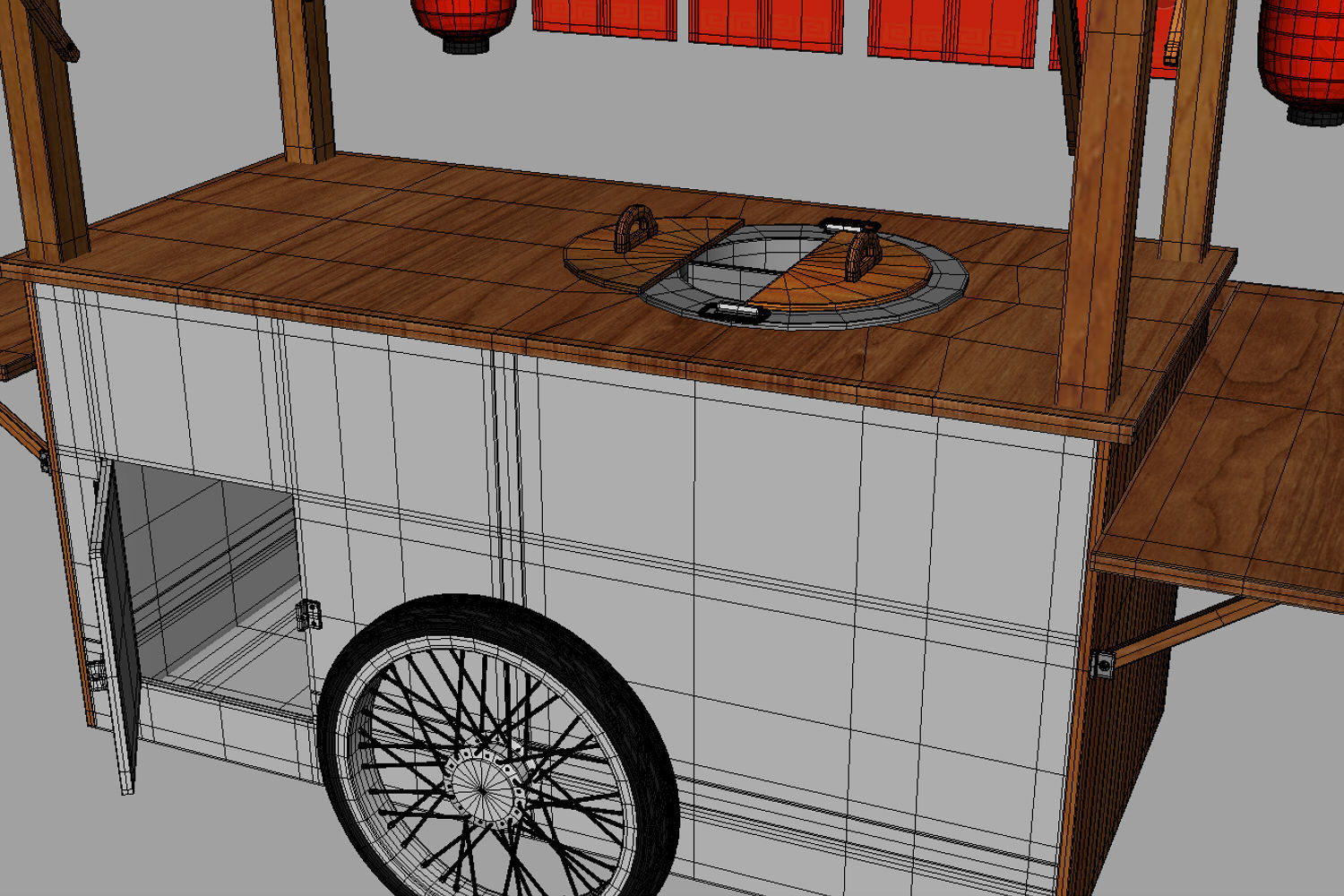 Ramen stall 3D model_15