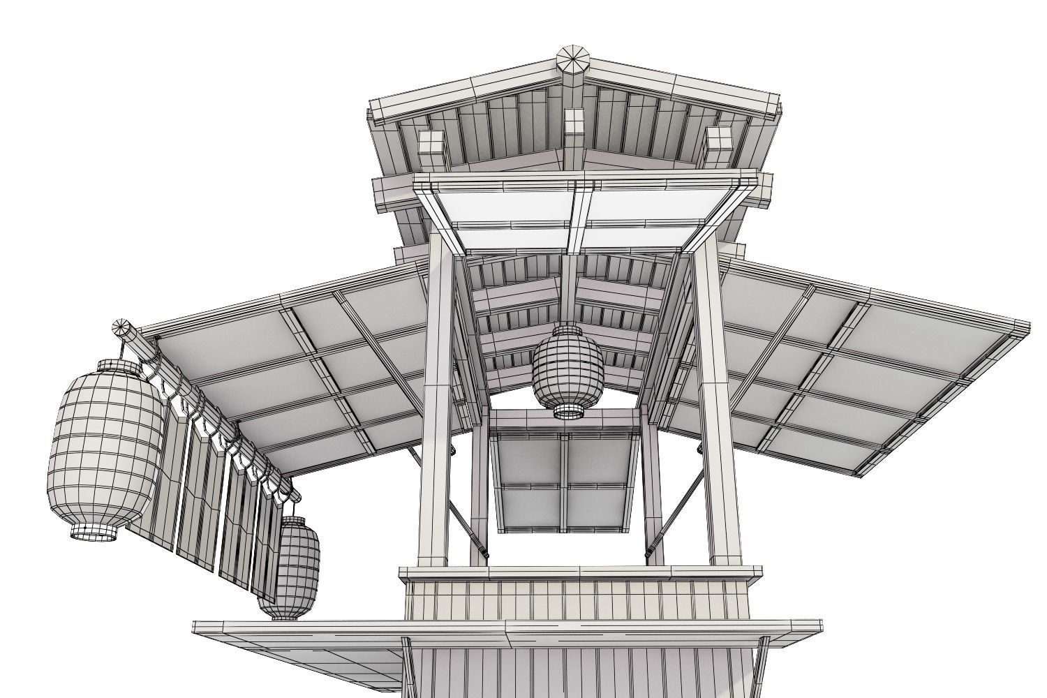 Ramen stall 3D model_13