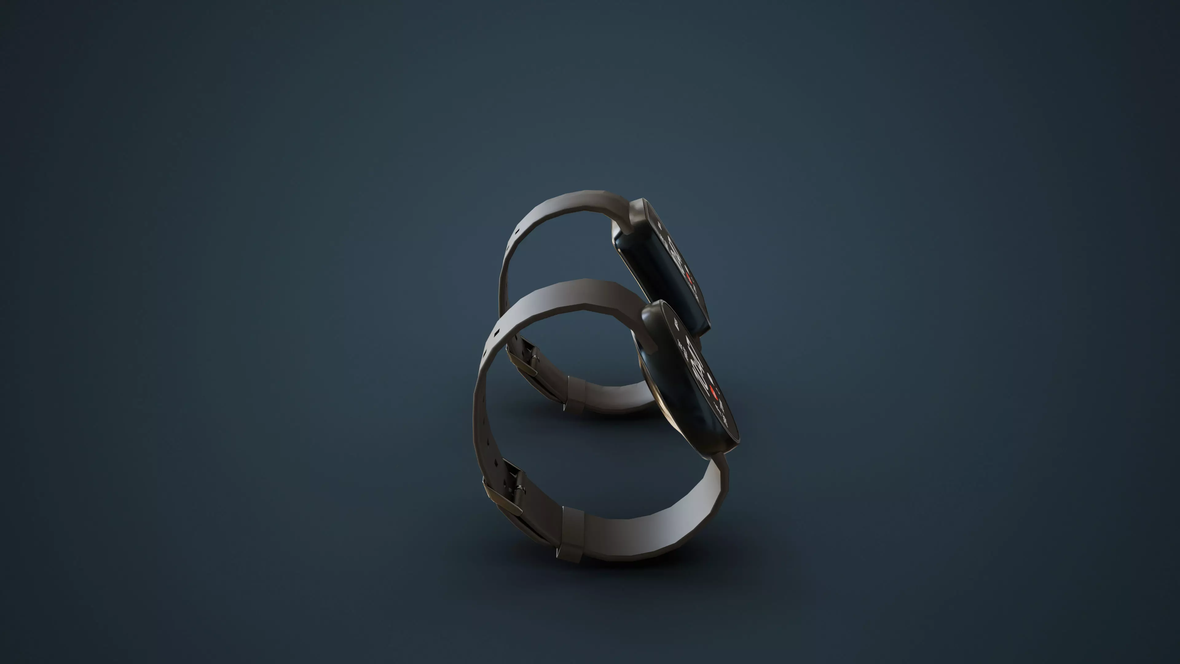 Smart Watches Low-poly 3D model_8