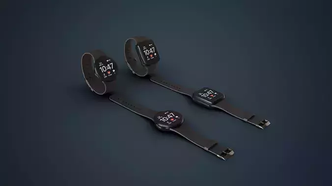 Smart Watches Low-poly 3D model