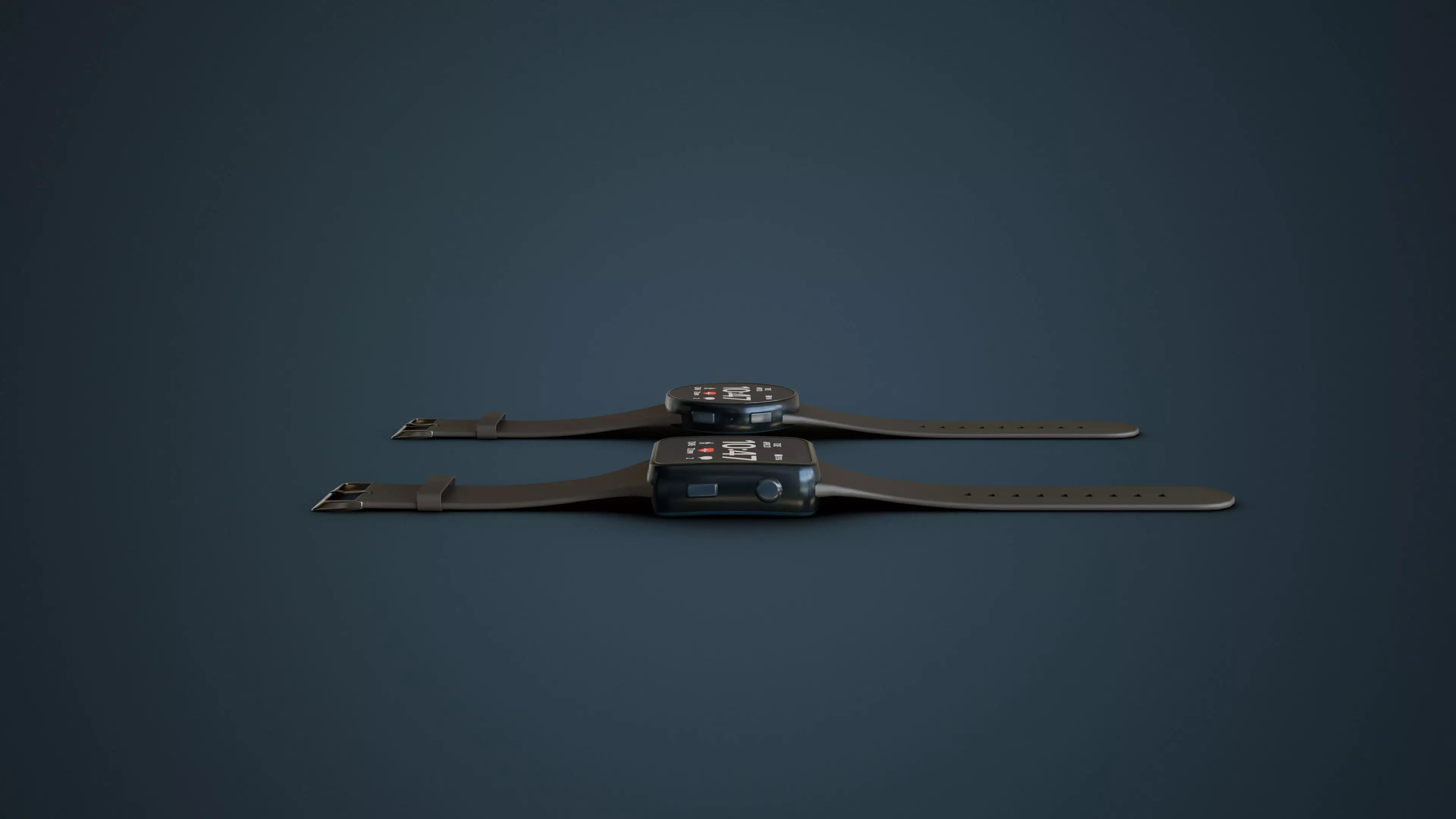 Smart Watches Low-poly 3D model_5