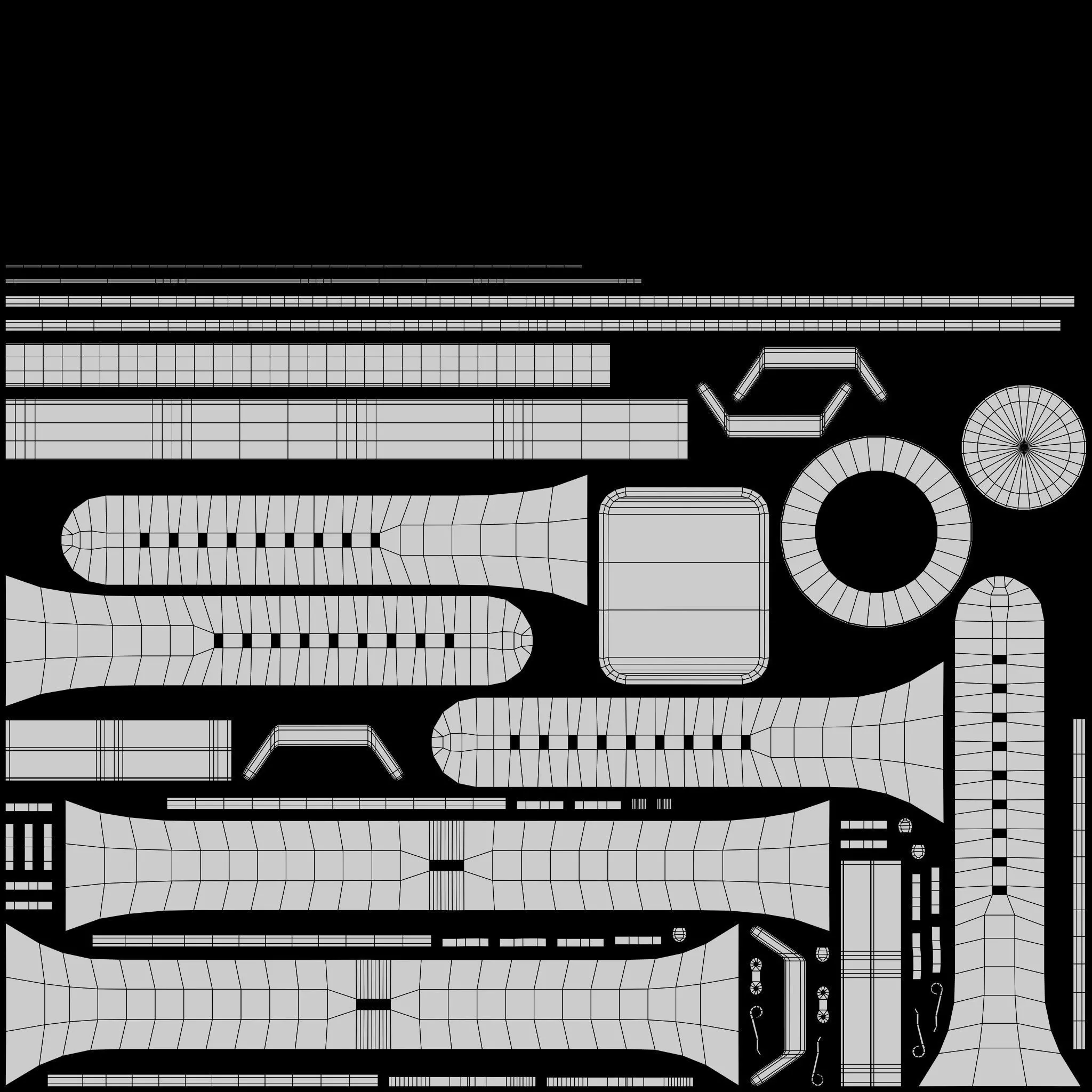 Smart Watches Low-poly 3D model_13