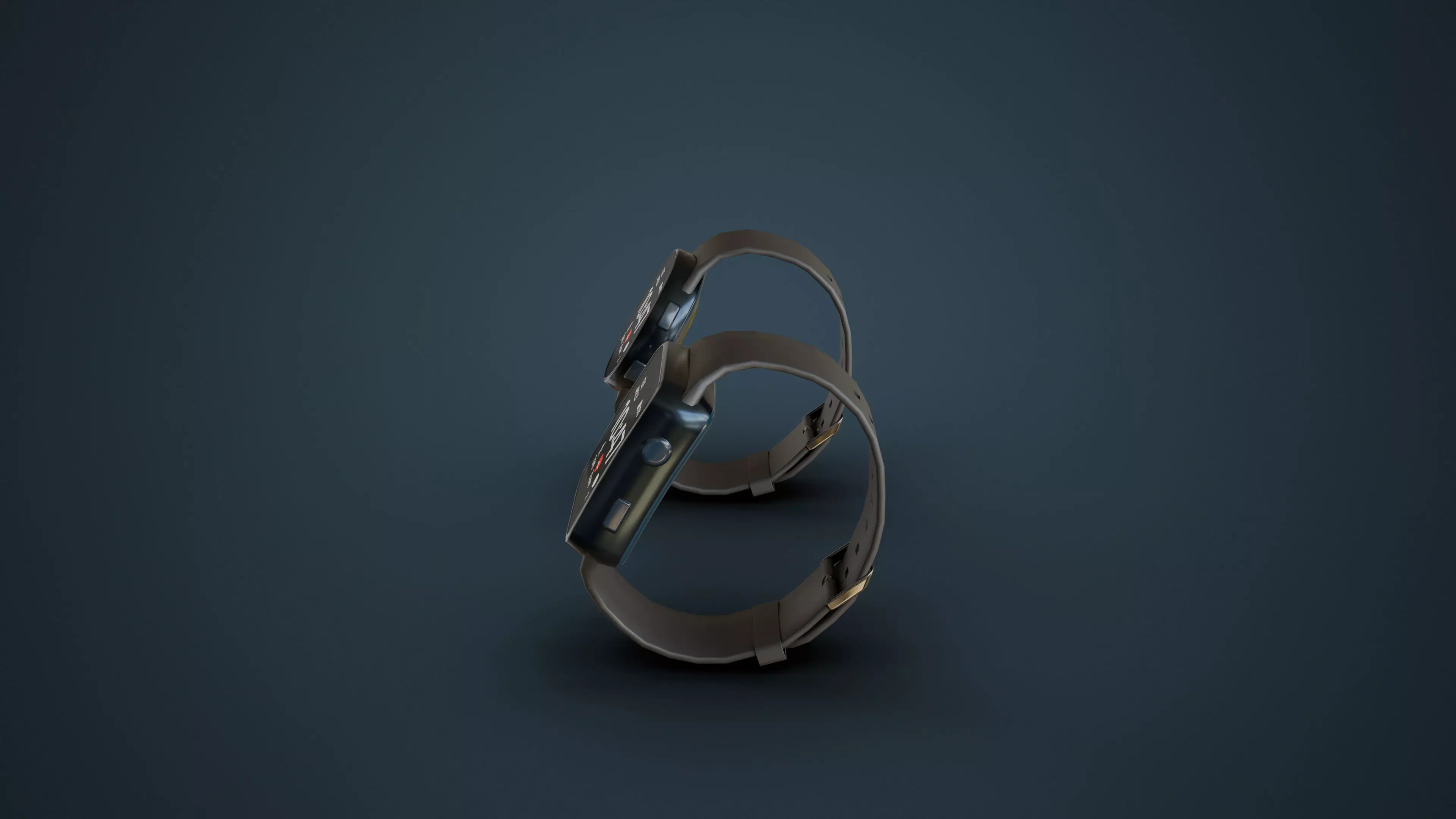 Smart Watches Low-poly 3D model_6