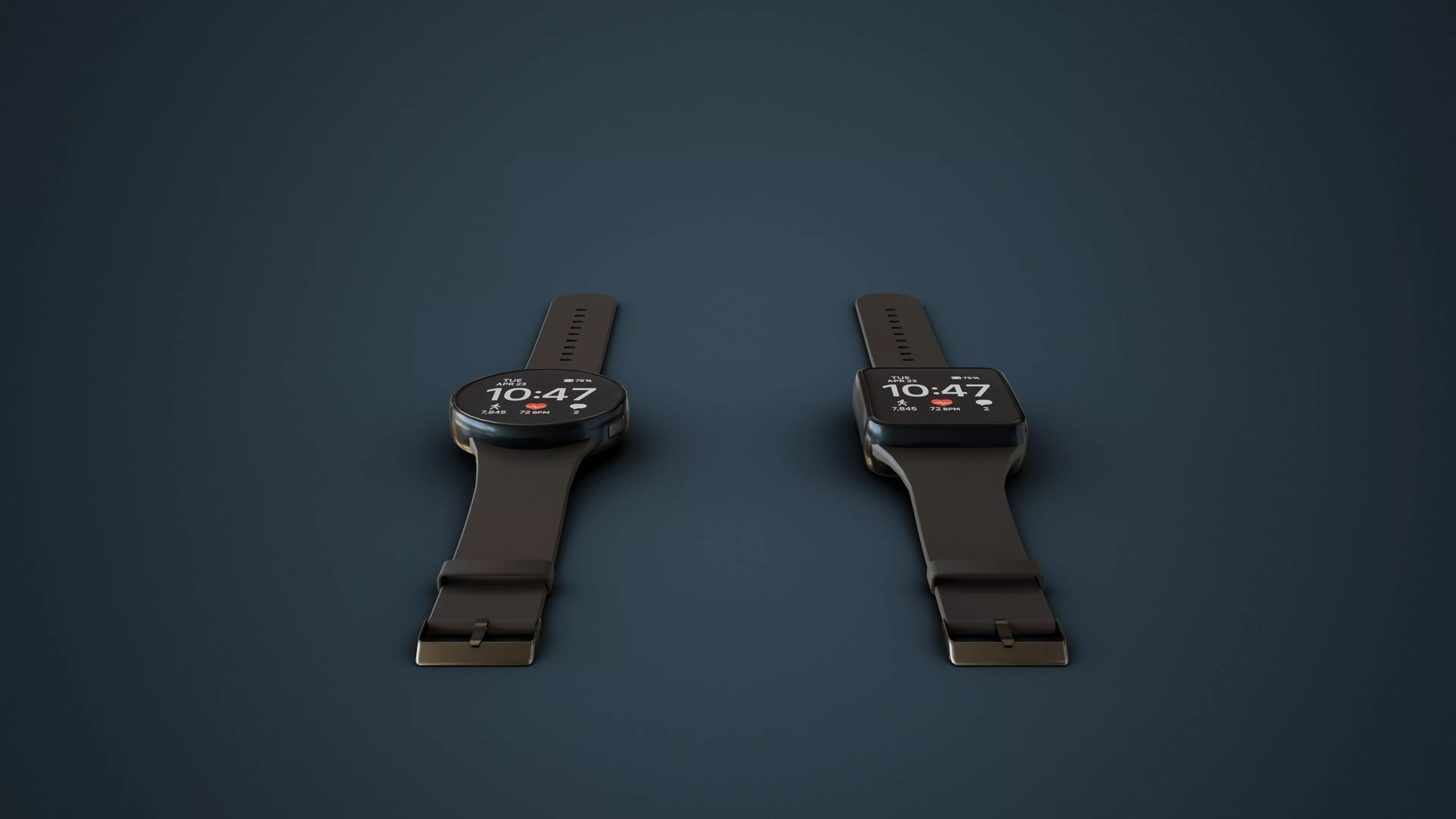 Smart Watches Low-poly 3D model_4