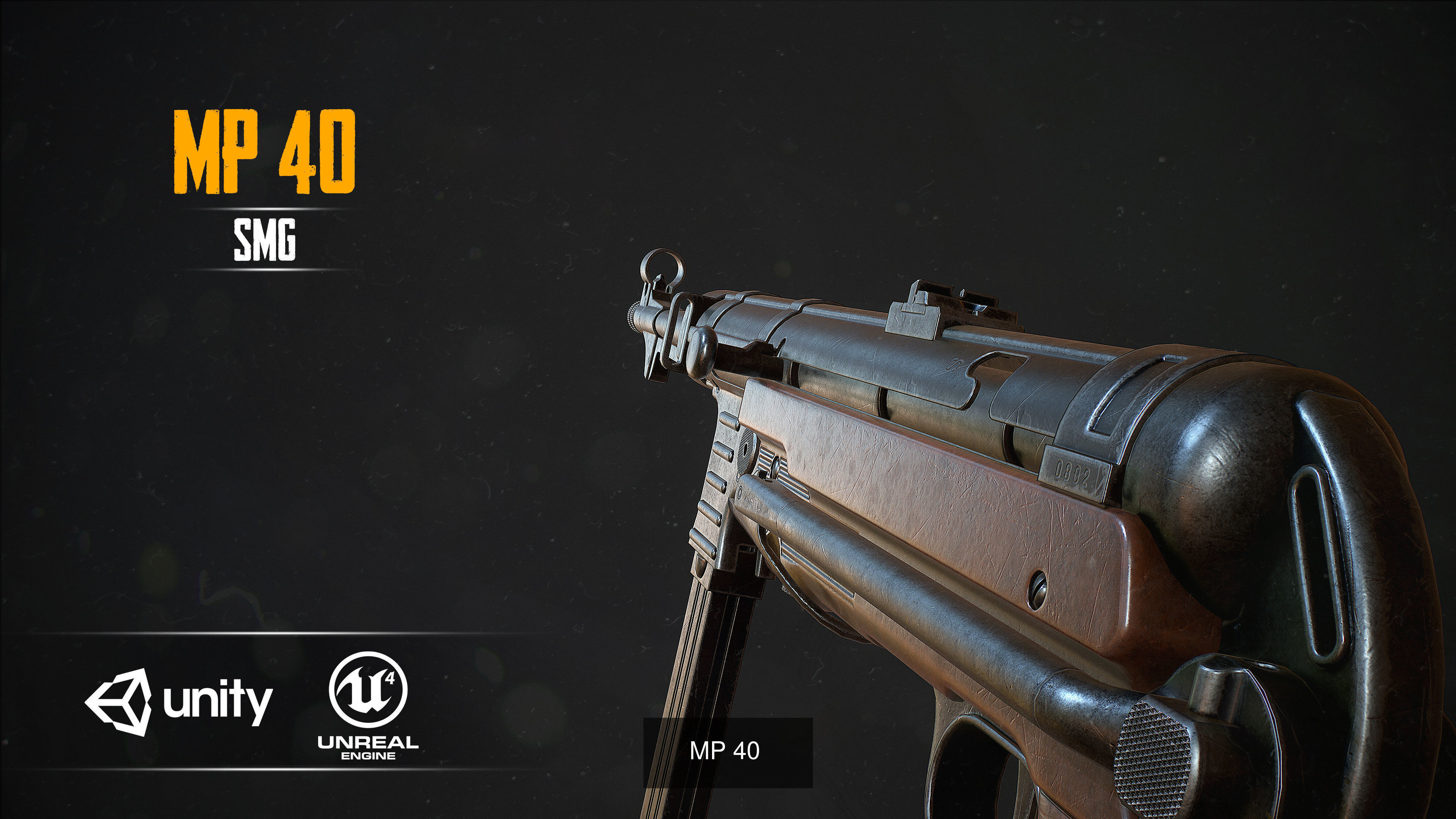 SUBMACHINE GUN 3D Model Collection_7