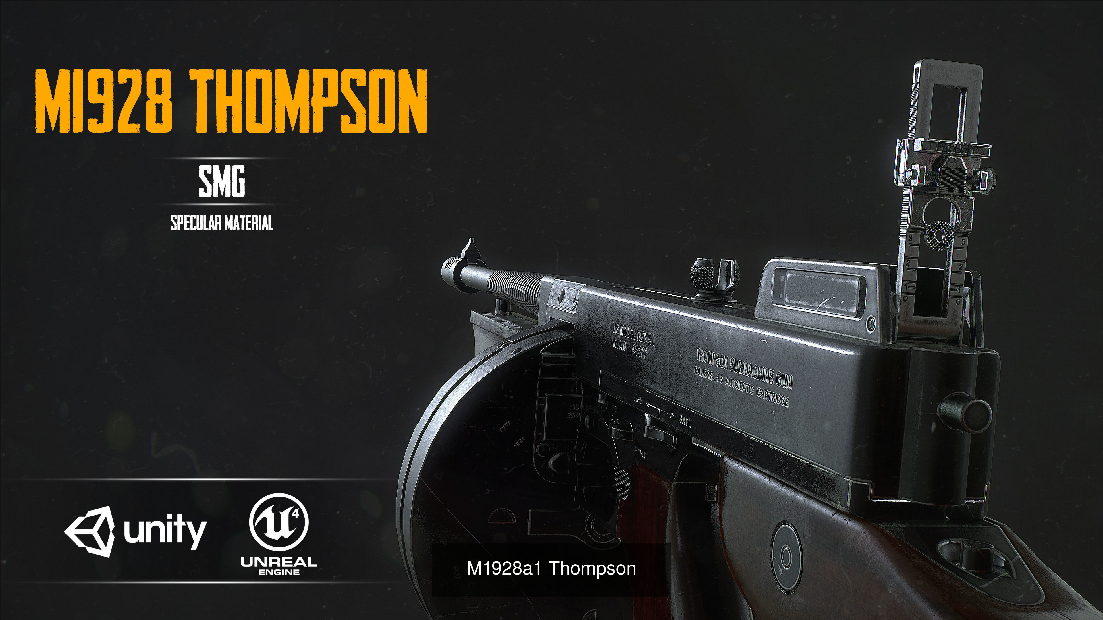 SUBMACHINE GUN 3D Model Collection_5